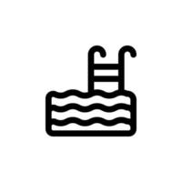 Schwimmen Schwimmbad Symbol Vektor zum irgendein Zwecke