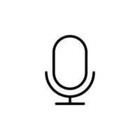 isolerat mikrofon ikon för några syften vektor
