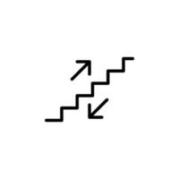 Treppe Symbol zum Zeichen. Vektor eps10