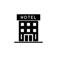 Hotel Gebäude Symbol. Vektor eps10