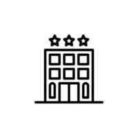 Hotel Gebäude Symbol. Vektor eps10