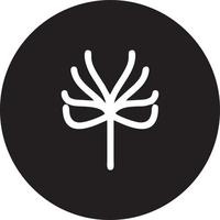 Baum Symbol Symbol Bild Vektor, Illustration von das Baum Botanik im schwarz Bild vektor