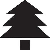 Baum Symbol Symbol Bild Vektor, Illustration von das Baum Botanik im schwarz Bild vektor