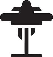 Baum Symbol Symbol Bild Vektor, Illustration von das Baum Botanik im schwarz Bild vektor