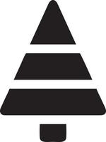 Baum Symbol Symbol Bild Vektor, Illustration von das Baum Botanik im schwarz Bild vektor