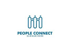 kreativ Menschen Logo Design Vorlage, Sozial Menschen Logo Vektor