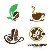 kafé logotyp bilder vektor