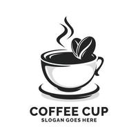 kaffe affär logotyp design illustration vektor