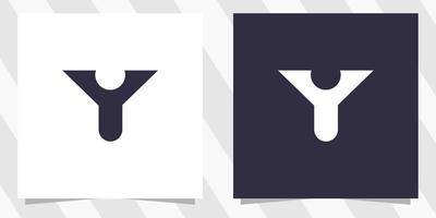 Buchstabe y-Logo-Design-Vorlage vektor