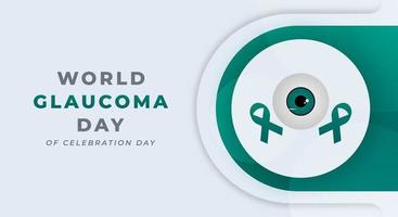 värld glaukom dag firande vektor design illustration för bakgrund, affisch, baner, reklam, hälsning kort