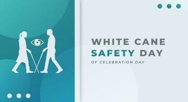vit sockerrör säkerhet dag firande vektor design illustration för bakgrund, affisch, baner, reklam, hälsning kort