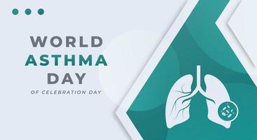 Welt Asthma Tag Feier Vektor Design Illustration zum Hintergrund, Poster, Banner, Werbung, Gruß Karte