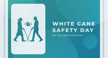 Weiß Stock Sicherheit Tag Feier Vektor Design Illustration zum Hintergrund, Poster, Banner, Werbung, Gruß Karte