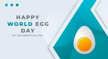 värld ägg dag firande vektor design illustration för bakgrund, affisch, baner, reklam, hälsning kort