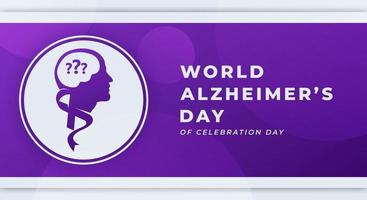 värld alzheimers dag firande vektor design illustration för bakgrund, affisch, baner, reklam, hälsning kort