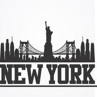 ny york horisont. vektor illustration design