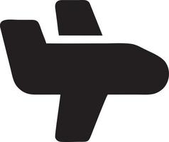 Flugzeug Symbol Symbol Bild Vektor, Illustration von das Flug Luftfahrt im schwarz Bild. eps 10 vektor