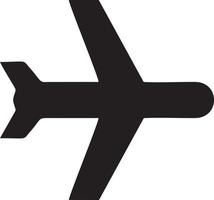 Flugzeug Symbol Symbol Bild Vektor, Illustration von das Flug Luftfahrt im schwarz Bild. eps 10 vektor