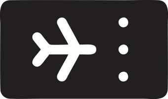 Flugzeug Symbol Symbol Bild Vektor, Illustration von das Flug Luftfahrt im schwarz Bild. eps 10 vektor