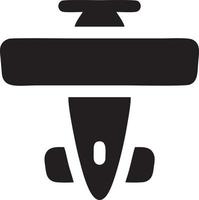 Flugzeug Symbol Symbol Bild Vektor, Illustration von das Flug Luftfahrt im schwarz Bild. eps 10 vektor