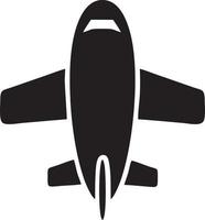 Flugzeug Symbol Symbol Bild Vektor, Illustration von das Flug Luftfahrt im schwarz Bild. eps 10 vektor