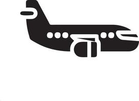 Flugzeug Symbol Symbol Bild Vektor, Illustration von das Flug Luftfahrt im schwarz Bild. eps 10 vektor