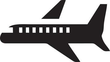 Flugzeug Symbol Symbol Bild Vektor, Illustration von das Flug Luftfahrt im schwarz Bild. eps 10 vektor