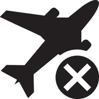 Flugzeug Symbol Symbol Bild Vektor, Illustration von das Flug Luftfahrt im schwarz Bild. eps 10 vektor