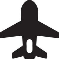 Flugzeug Symbol Symbol Bild Vektor, Illustration von das Flug Luftfahrt im schwarz Bild. eps 10 vektor