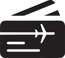 Flugzeug Symbol Symbol Bild Vektor, Illustration von das Flug Luftfahrt im schwarz Bild. eps 10 vektor