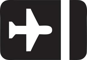 Flugzeug Symbol Symbol Bild Vektor, Illustration von das Flug Luftfahrt im schwarz Bild. eps 10 vektor