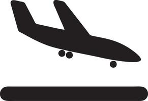 Flugzeug Symbol Symbol Bild Vektor, Illustration von das Flug Luftfahrt im schwarz Bild. eps 10 vektor