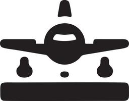 Flugzeug Symbol Symbol Bild Vektor, Illustration von das Flug Luftfahrt im schwarz Bild. eps 10 vektor