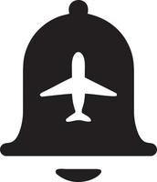 Flugzeug Symbol Symbol Bild Vektor, Illustration von das Flug Luftfahrt im schwarz Bild. eps 10 vektor