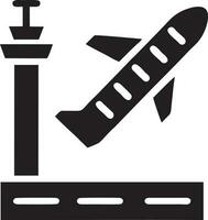 Flugzeug Symbol Symbol Bild Vektor, Illustration von das Flug Luftfahrt im schwarz Bild. eps 10 vektor