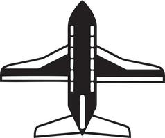 Flugzeug Symbol Symbol Bild Vektor, Illustration von das Flug Luftfahrt im schwarz Bild. eps 10 vektor