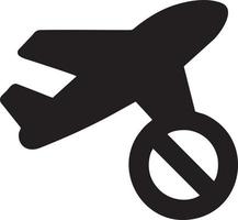 Flugzeug Symbol Symbol Bild Vektor, Illustration von das Flug Luftfahrt im schwarz Bild. eps 10 vektor