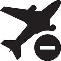 Flugzeug Symbol Symbol Bild Vektor, Illustration von das Flug Luftfahrt im schwarz Bild. eps 10 vektor