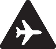 Flugzeug Symbol Symbol Bild Vektor, Illustration von das Flug Luftfahrt im schwarz Bild. eps 10 vektor