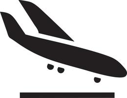 Flugzeug Symbol Symbol Bild Vektor, Illustration von das Flug Luftfahrt im schwarz Bild. eps 10 vektor