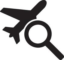 Flugzeug Symbol Symbol Bild Vektor, Illustration von das Flug Luftfahrt im schwarz Bild. eps 10 vektor