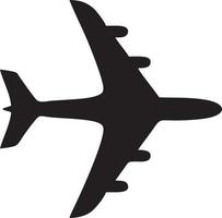 Flugzeug Symbol Symbol Bild Vektor, Illustration von das Flug Luftfahrt im schwarz Bild. eps 10 vektor