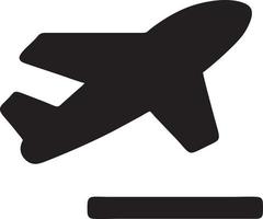 Flugzeug Symbol Symbol Bild Vektor, Illustration von das Flug Luftfahrt im schwarz Bild. eps 10 vektor