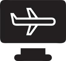 Flugzeug Symbol Symbol Bild Vektor, Illustration von das Flug Luftfahrt im schwarz Bild. eps 10 vektor