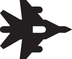 Flugzeug Symbol Symbol Bild Vektor, Illustration von das Flug Luftfahrt im schwarz Bild. eps 10 vektor