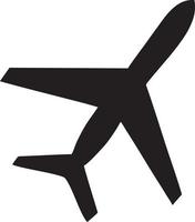 Flugzeug Symbol Symbol Bild Vektor, Illustration von das Flug Luftfahrt im schwarz Bild. eps 10 vektor