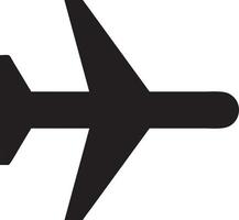 Flugzeug Symbol Symbol Bild Vektor, Illustration von das Flug Luftfahrt im schwarz Bild. eps 10 vektor