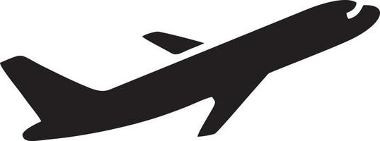 Flugzeug Symbol Symbol Bild Vektor, Illustration von das Flug Luftfahrt im schwarz Bild. eps 10 vektor