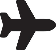 Flugzeug Symbol Symbol Bild Vektor, Illustration von das Flug Luftfahrt im schwarz Bild. eps 10 vektor