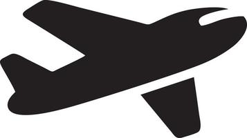 Flugzeug Symbol Symbol Bild Vektor, Illustration von das Flug Luftfahrt im schwarz Bild. eps 10 vektor